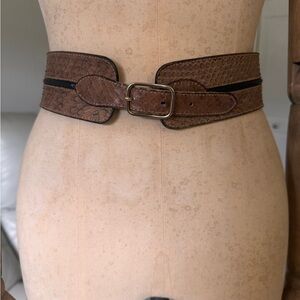 Vintage Bazzani snakeskin leather belt 26